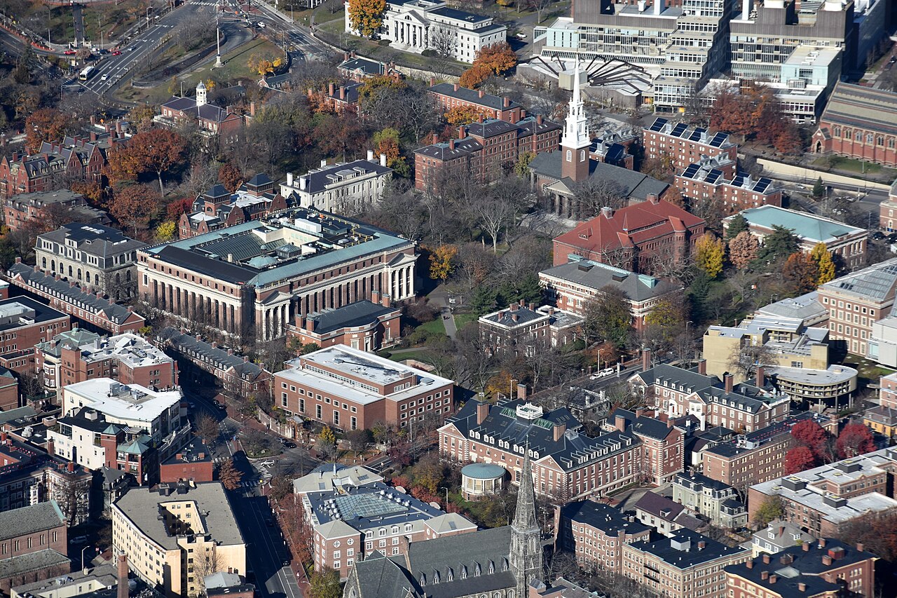 Harvard Yard seen from above